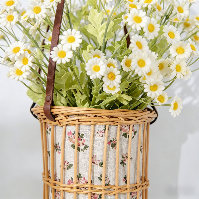 Couronne de linteau artificielle à fleurs séchées