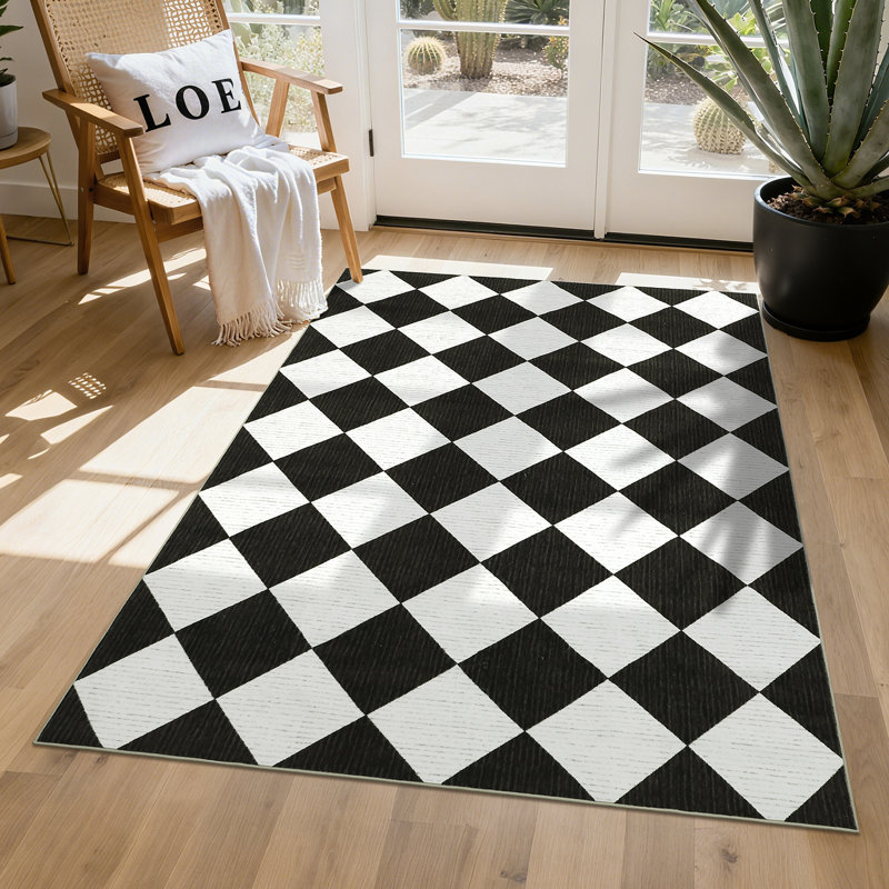 Area Rugs Living Room Washable Area Rug Non Slip Area Rug Vintage Rugs for Living Room Bedroom Dining Room, Rectangle 3' x 5'