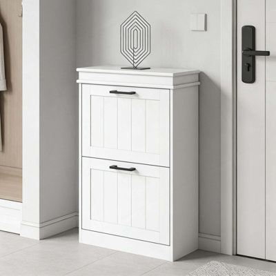 Rangement de style nordique, armoire de rangement pour chaussures mince