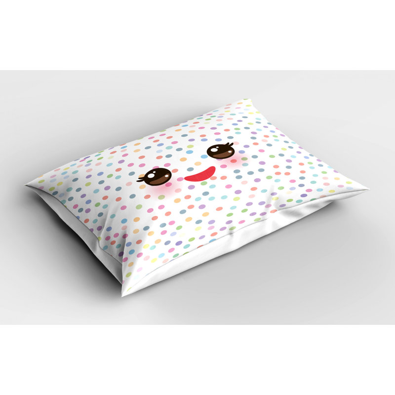 Dots Polyester Sham Set, Queen