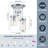 Levona 3- Light Semi Flush Mount Ceiling Light with Clear Hammered Glass Shade (Chrome)-1325403162