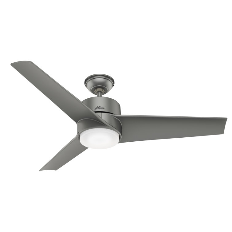 54" Havoc 3 - Blade Outdoor LED Standard Ceiling Fan with Wall Control and Light Kit Included