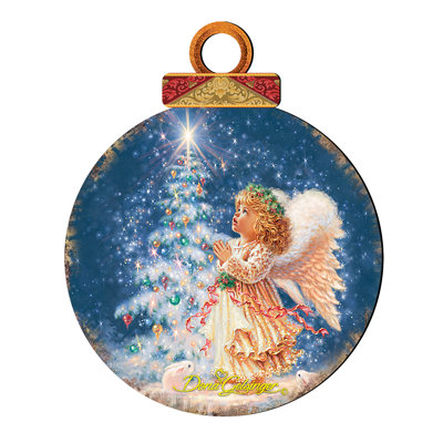 Ornement en forme de noël en bois fêtes my christmas voeu