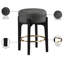 Tabouret de comptoir rembourré en tissu Maud-121555419