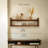 Sephine Modern 2-Tier Floating Wooden Wall Shelves, Decorative Storage Shelf for Kitchen, Bedroom, Living Room, Office