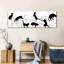 Chats noirs et blancs sur toile-1281585111