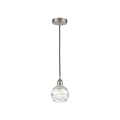 Essex - 1 Light - 6 inch - Brushed Satin Nickel - Cord hung - Mini Pendant