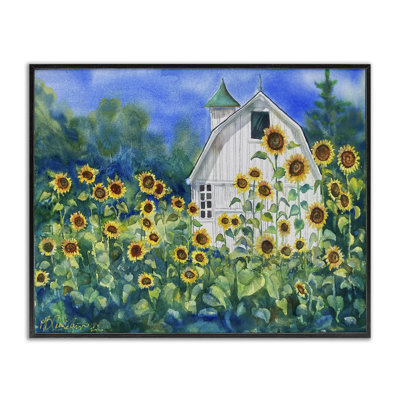 Hautes tournesols campagnards, estampe numérique par MB Cunningham