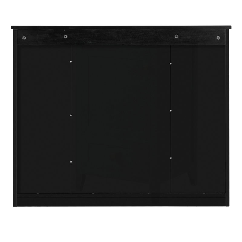 Armoire à pharmacie murale avec 4 tablettes, Noir