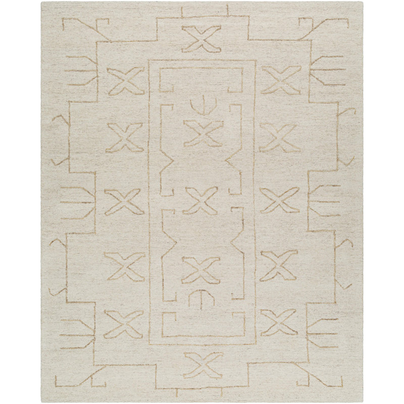 Caelob Wool Abstract Indoor Rug, Rectangle 2' x 3'