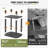 Outdoor Side Table Adirondack Outdoor Table Bamboo End Tables For Pool Porch Backyard Bathroom And Indoor Easy Maintenance & Weather Resistant-2124503216