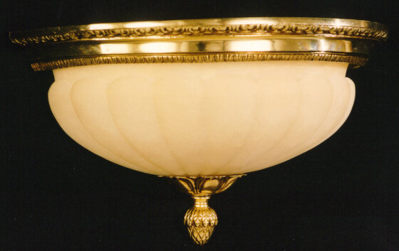 Dendy Glass Flush Mount, Antique Silver