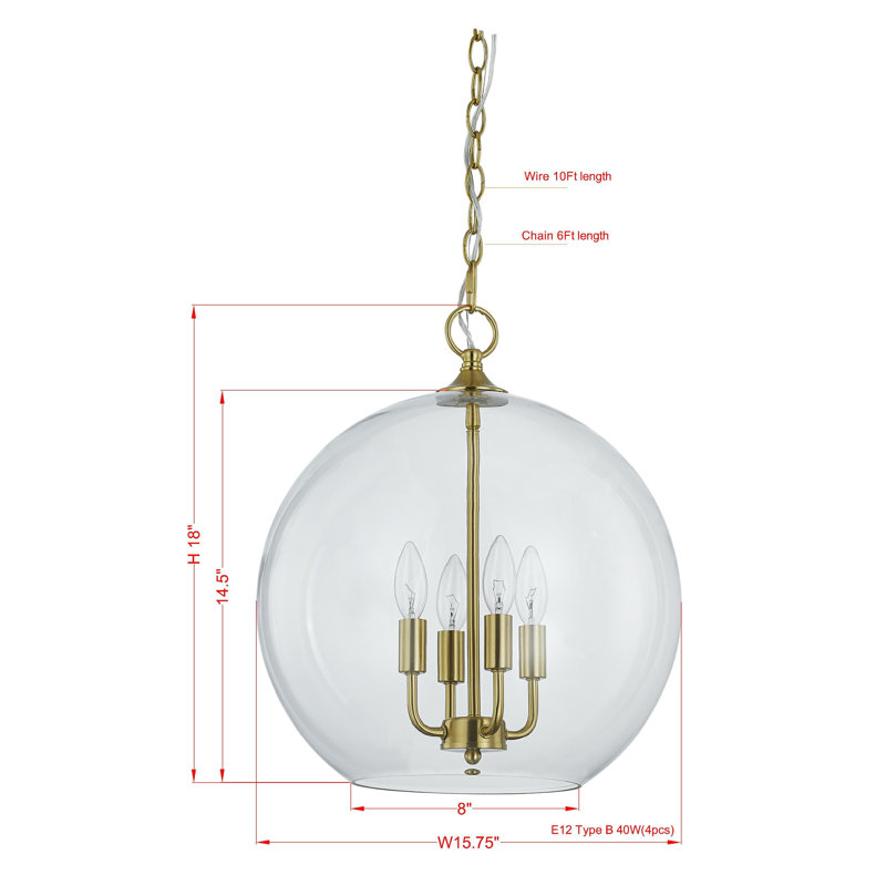 Blaine Pendant Light, Gold