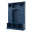 Entryway Hall Tree with Bench and Storage, Deep Blue, 77-Inch Tall, 7 Hooks and Adjustable Shelves