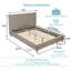 Lit plateforme tapissier