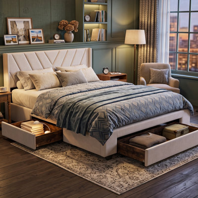 Upholstered Storage Bed