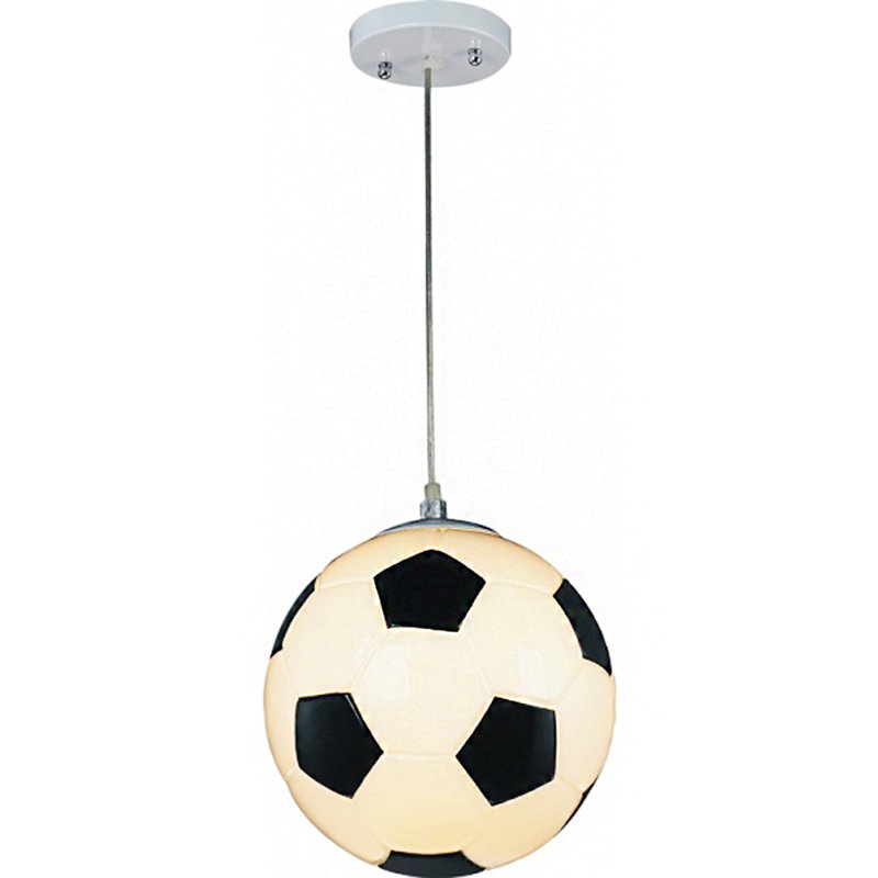Kinde Eclectic Kids 1 Light Soccer Ball Pendant