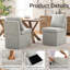 Chaise d'appoint rembourrée Harriotte-114509273
