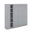 Lit escamotable mural Murphy avec tablettes, garde-robe et DEL-2105862109-2105862110