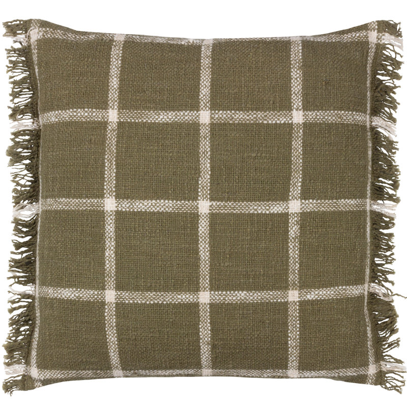 Beni Square Cushion, Moss/Natural