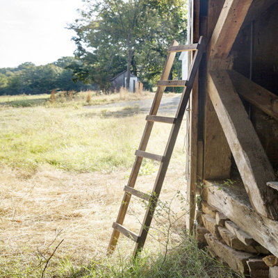 Échelle de présentation en bois