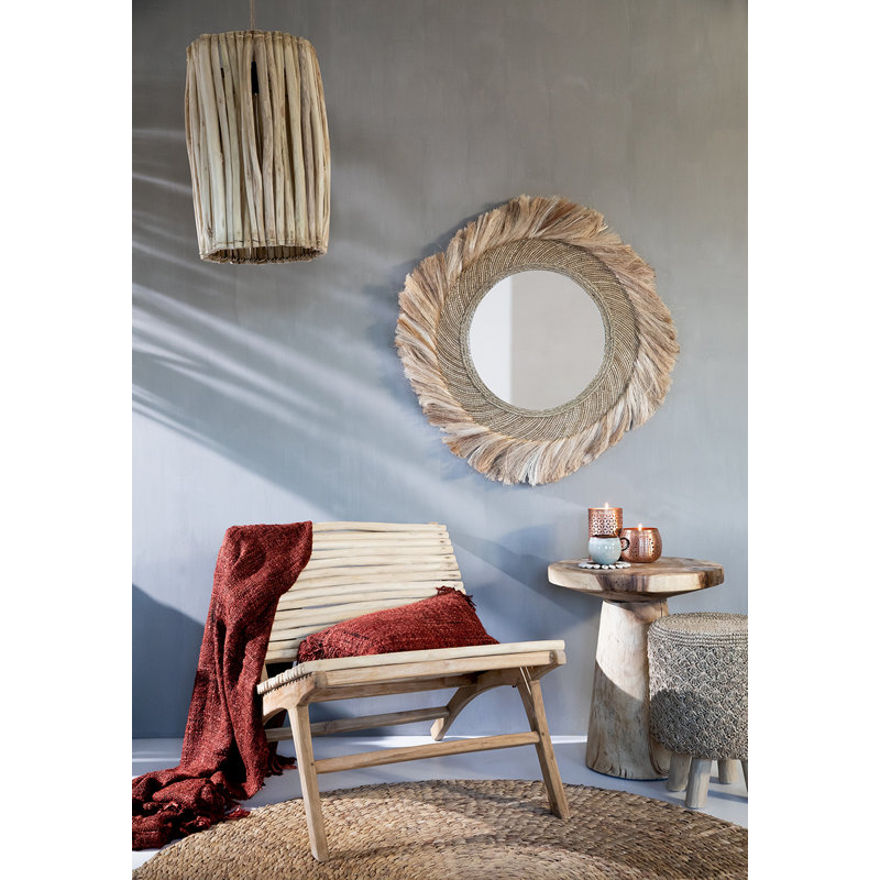Round Solid Colour Hand Woven Area Rug, Round 200cm