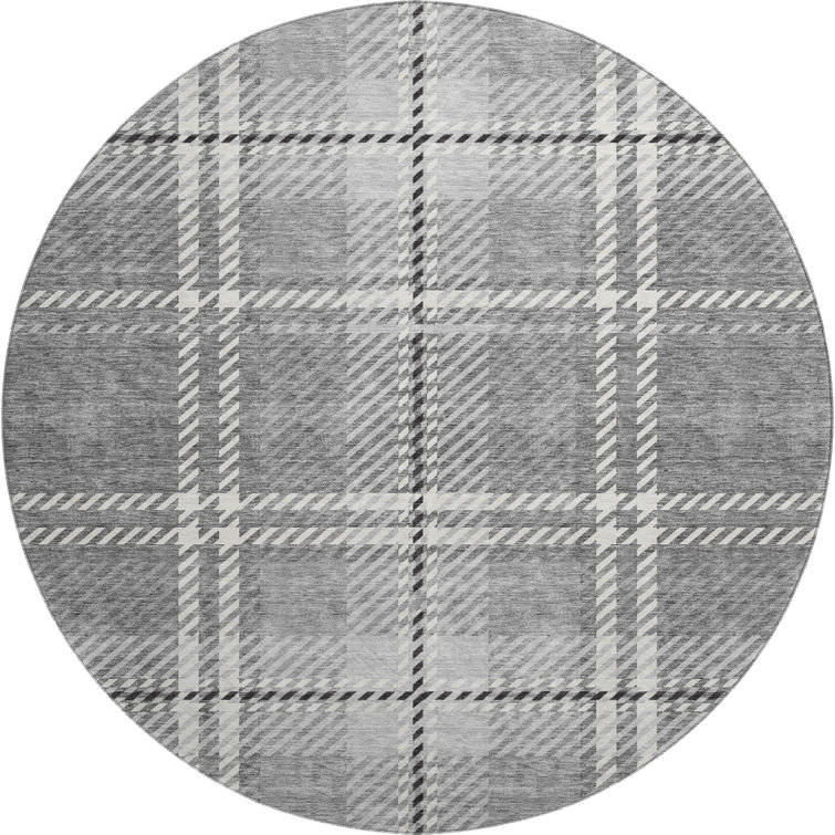 Premium Machine Washable Prisco Gray Rug