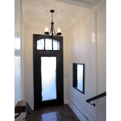 Arie 3-Light Steel Dimmable Chandelier