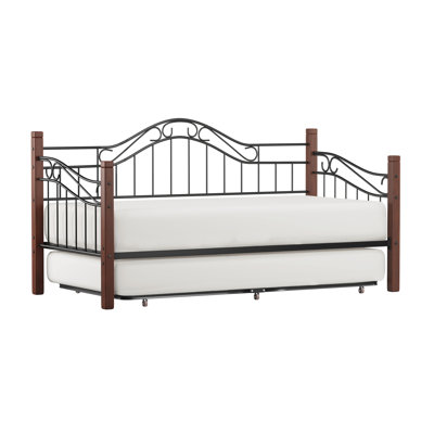 Chittim Solid Wood Daybed with Trundle Bed