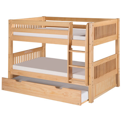 Fradin Bunk Solid Wood Standard Bunk Bed with Trundle