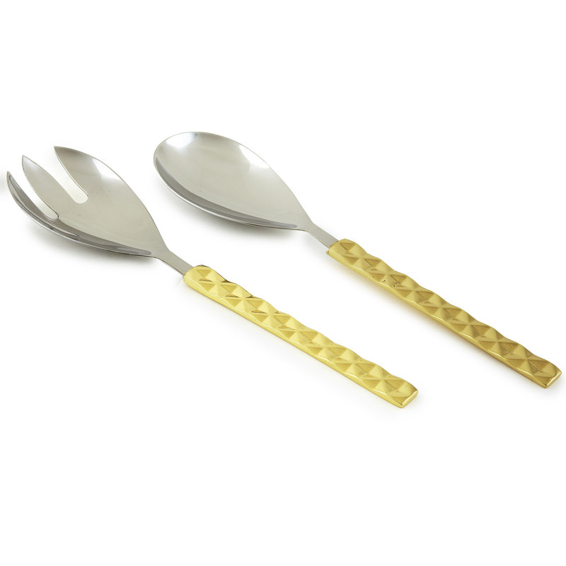Geron Stainless Steel Salad Servers
