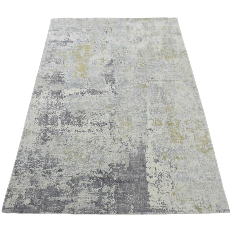 Tapis gris anthracite tissé à la main