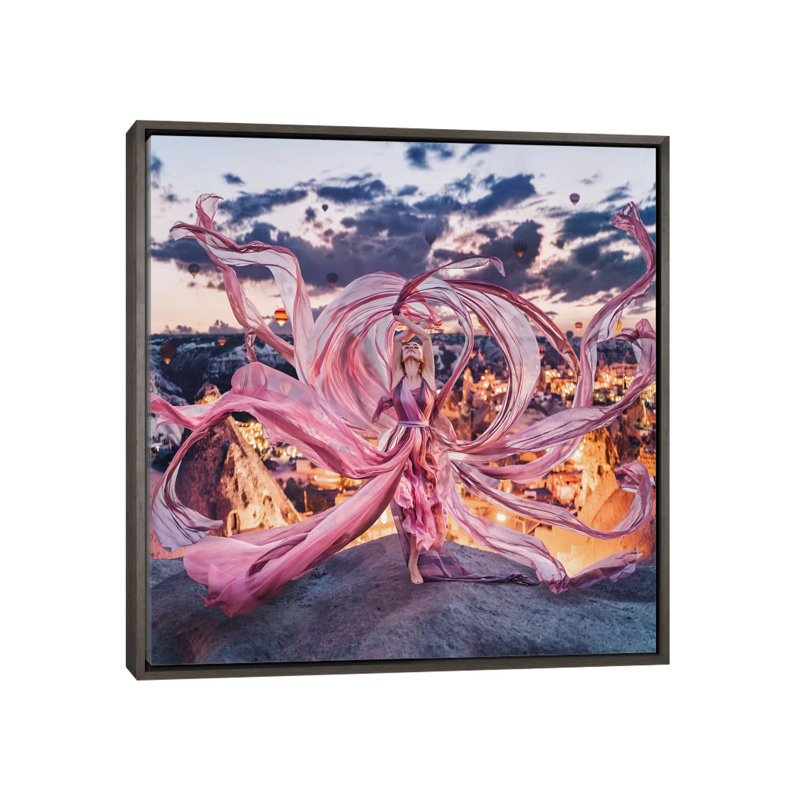 « Octopus Fantasy » par Hobopeeba-impression, H 37 po x l 37 po x P 1,5 po, Toile avec cadre gris, Pas de tapis