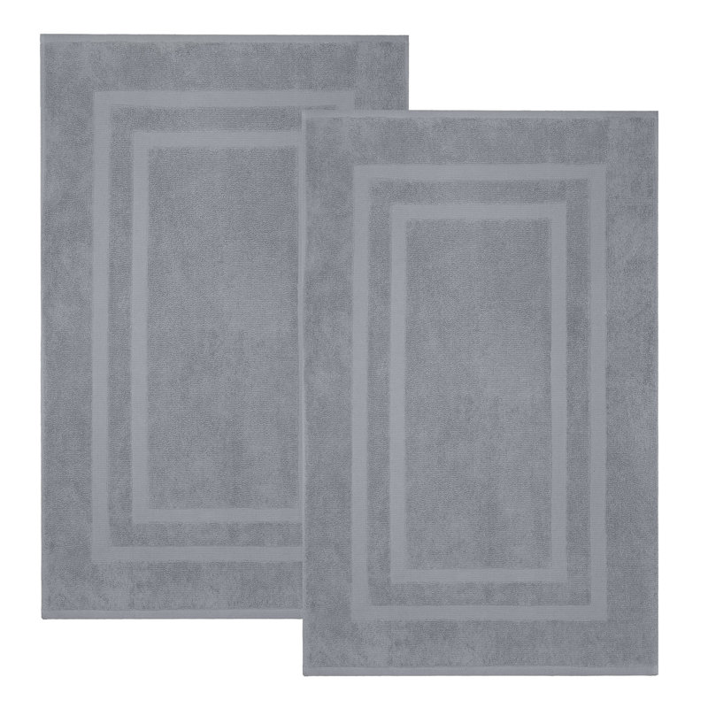 Joktan Terrycloth Bath Mat, Dark Gray