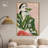 Green Martini Girl Canvas Boho Colorful Wall Art by Art Remedy-104321529-111664724