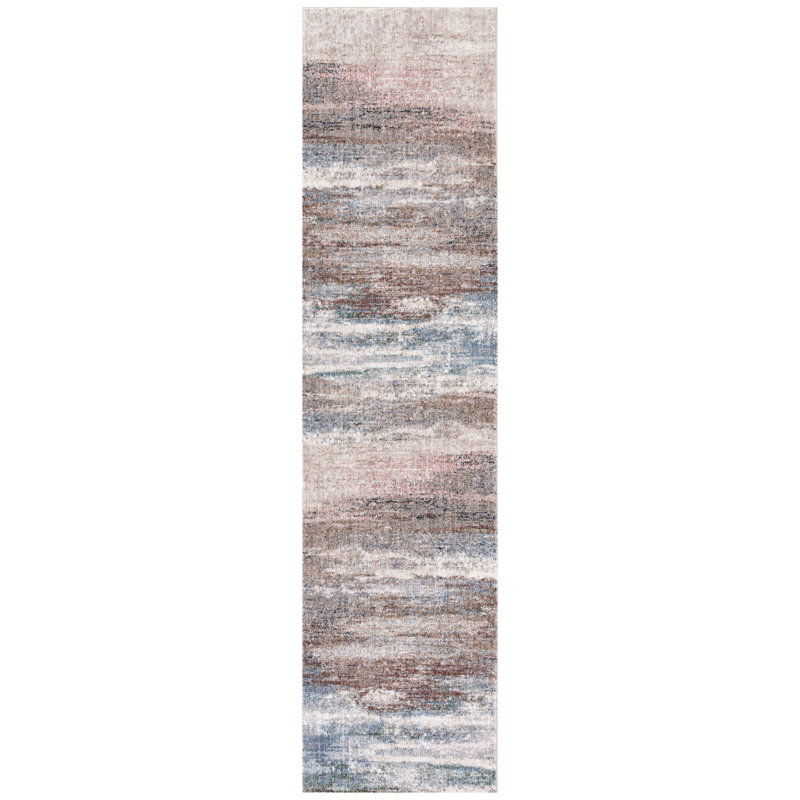 Idhika Performance Abstract Rug, Runner 2'2" x 9'