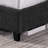 Charcoal Grey Upholstered Platform Bed-1150560367