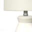Lampe de table - H 17 po, matériau céramique crème
