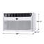 Frigidaire 8,000 BTU 115V 350 Sq. Pi. Climatiseur mural intelligent en blanc-125100328