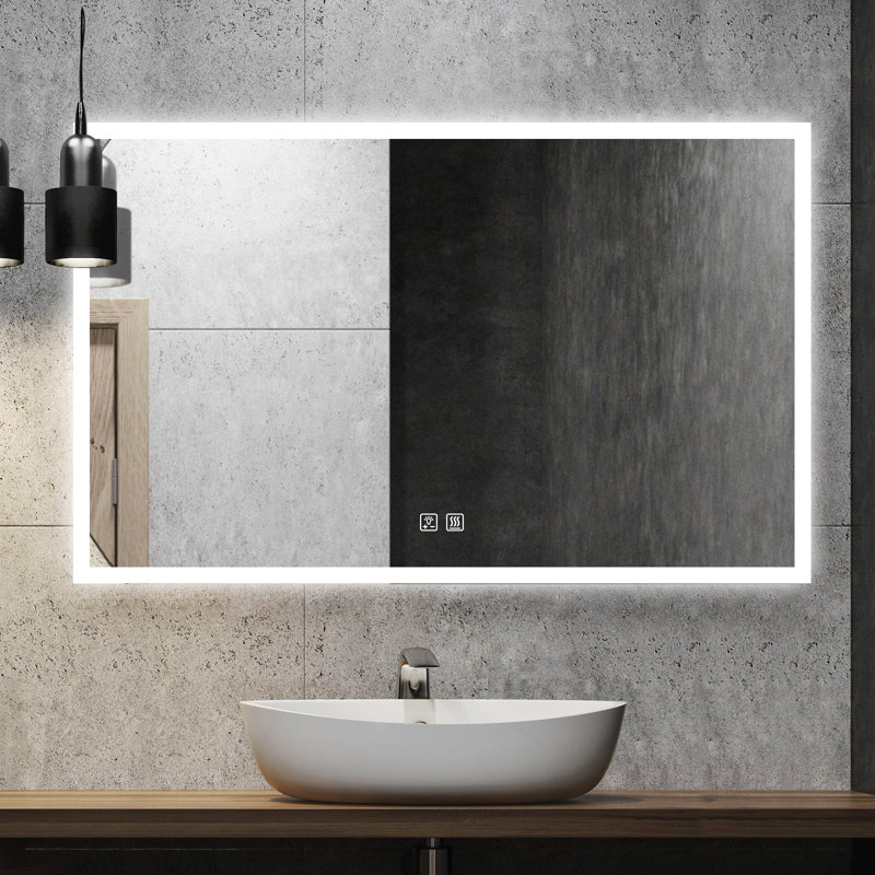 Naliyah Flat Wall Mirror, 48" x 30"