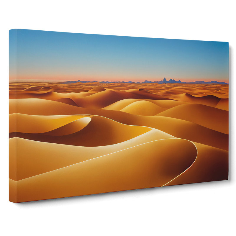 Golden Sand Desert Vol.3 - Wrapped Canvas, 50cm H x 76cm W x 3cm D