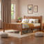 Lit plateforme moderne avec tête de lit et pieds robustes-1088716741-1088716744