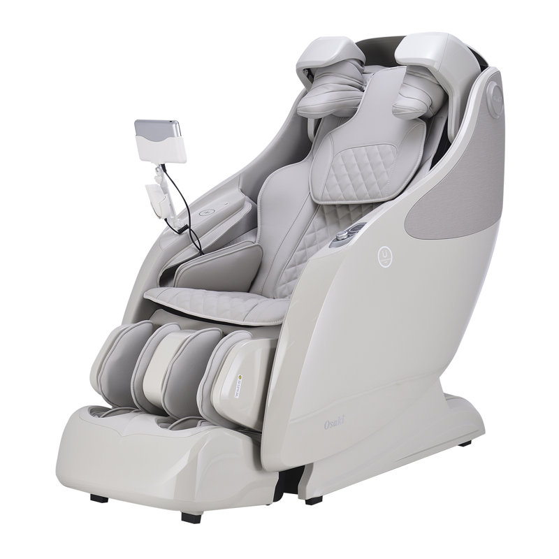 Fauteuil de massage OP-4D Master, Similicuir taupe, Taupe