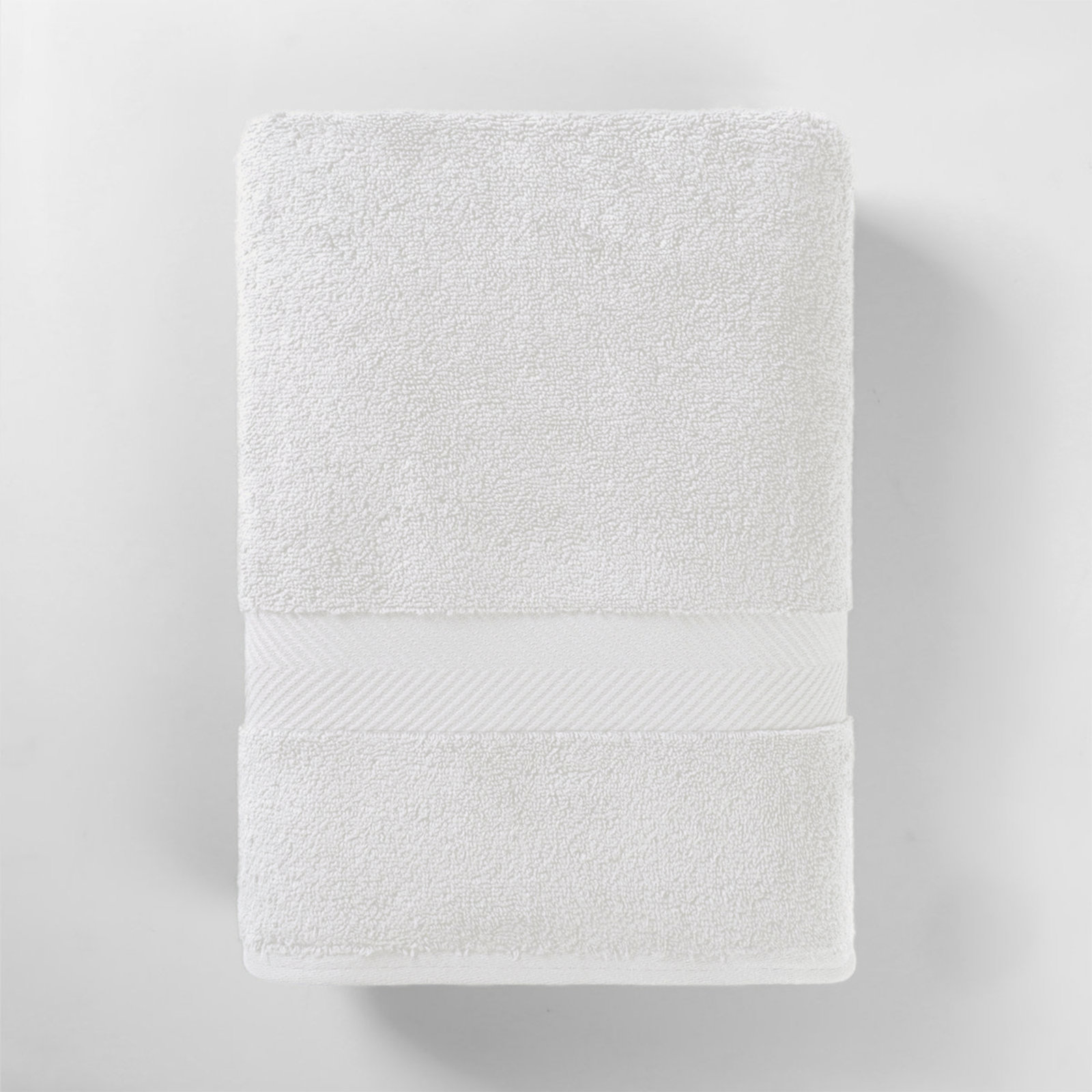 Rane Plush Cotton Bath Towel, White