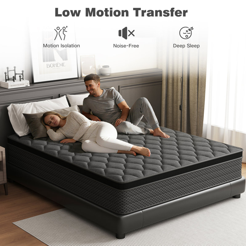 12" Cooling Gel Memory Foam Hybrid Mattress in a Box with CertiPUR-US, Queen, 12"