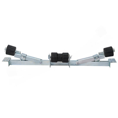 Support de fond de remorque de bateau avec roulettes de quille, capacité de 1102 lb