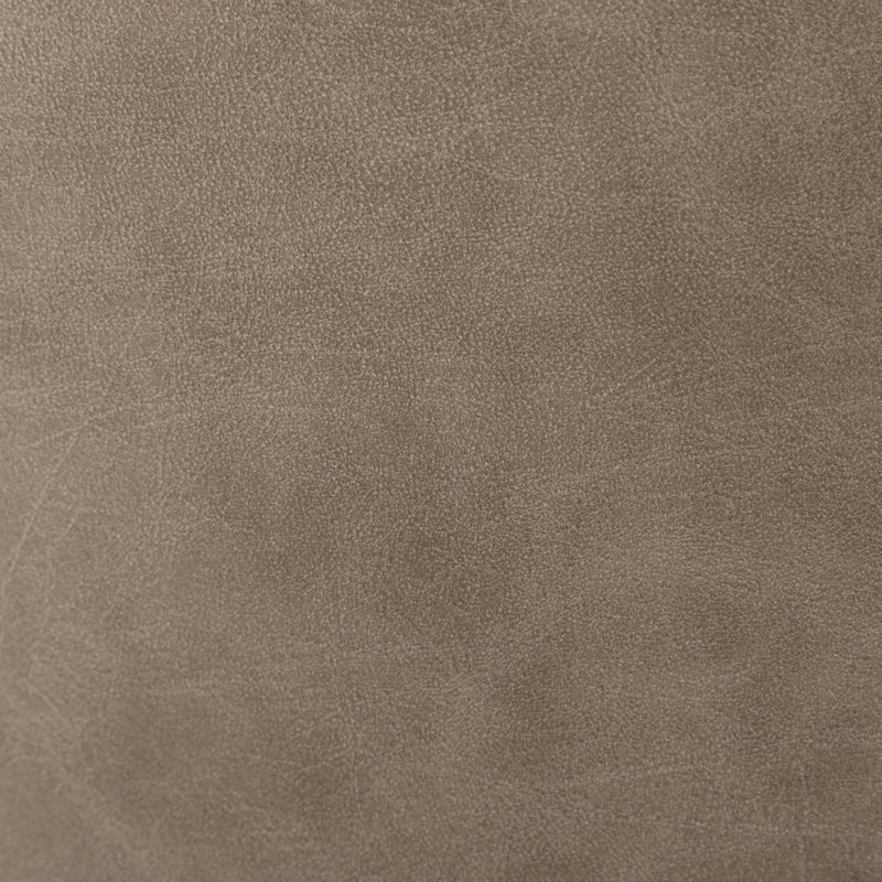 Fauteuil demi-tonneau pivotant en velours Stith, Abricot foncé / velours beige