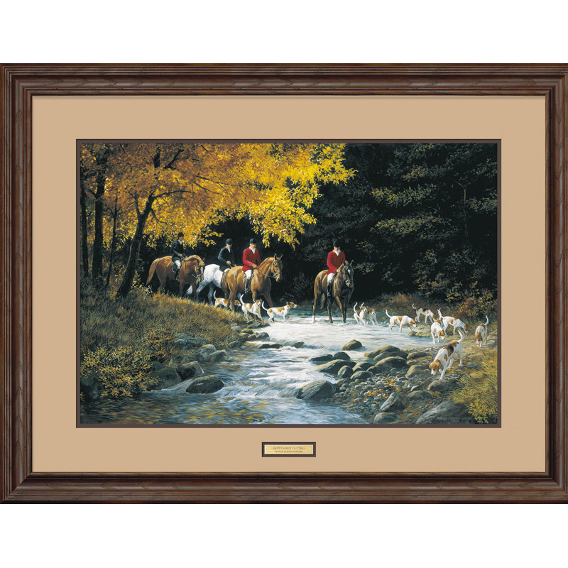 « septembre outing » par persis clayton weirs, reproduction d’art encadrée