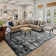 Wymond  Washable Soft Vintage Rug Fashion Floral Rug For Living Room Dorm Decor