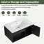 Ensemble de meuble-lavabo flottant 30 po - Conception murale peu encombrante avec lavabo en céramique durable-129257984